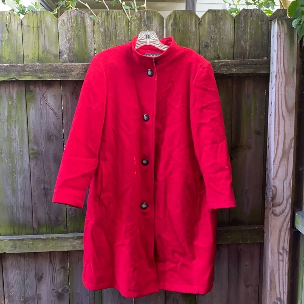 Harve Bernard red wool coat sz. 8